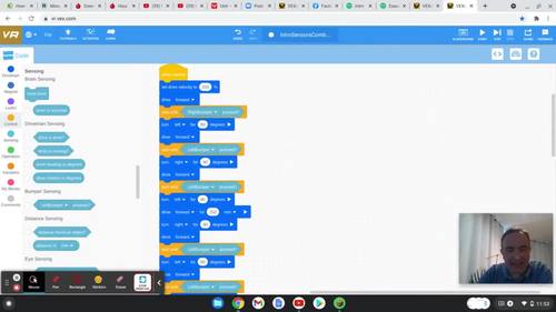 Preview of Intro VEX Coding Video | Navigating a Maze | Middle School | High School