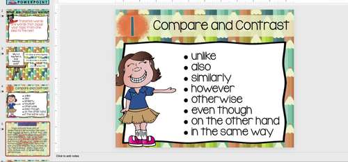 Transition Words PowerPoint Lesson