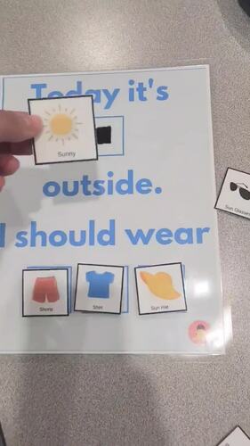 Dressing for Today's Weather Life Skills Activity with Picture Cards ...