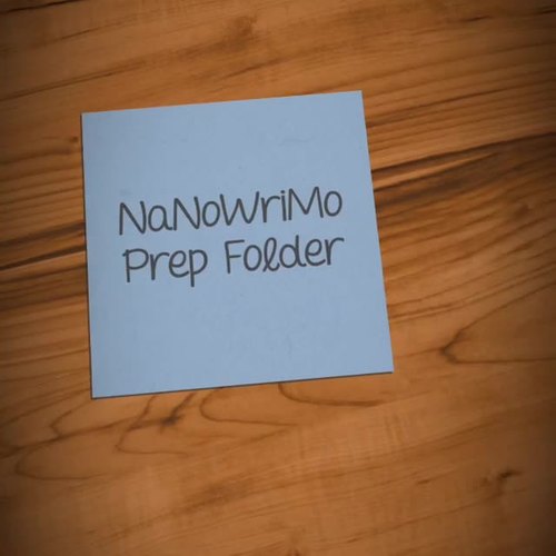 Preview of NaNoWriMo Prep Folder Set-Up