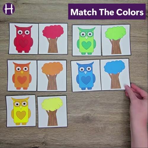 Color Matching Owls by HH Fun and Learning | TPT