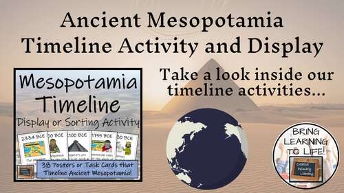 Ancient Mesopotamia Timeline | Sorting & Research Activity with Display