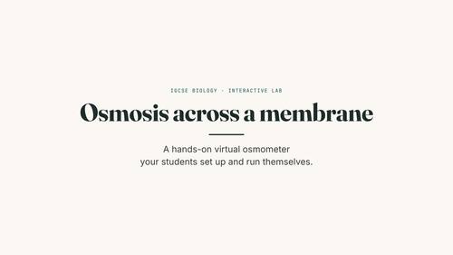 Osmosis Interactive Lab by LloydHelpMe | TPT