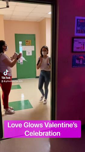 Valentines Love Glows Classroom Transformation by Gifted Teacher 305
