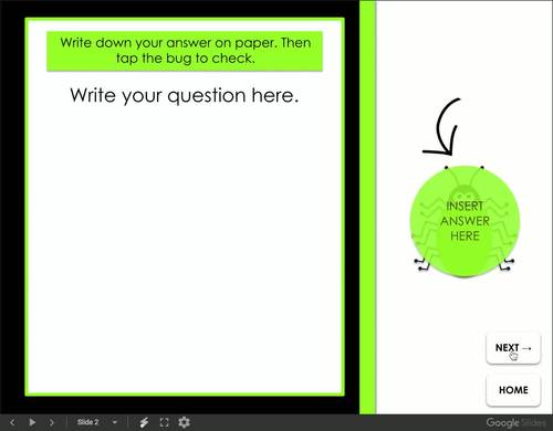 Google Slides PowerPoint Game Template | Digital Editable Self-Checking ...