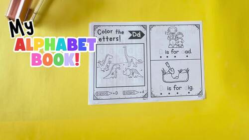 My Letter D Book | Letter D Worksheets | Alphabet Mini Booklet by Kids ...