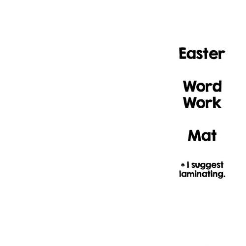 Easter Word Work - Build a Sight Word by 1stgradefireworks | TpT