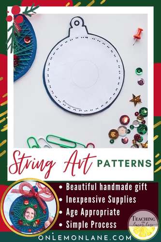 Handmade Christmas Ornaments: String Art Ornaments