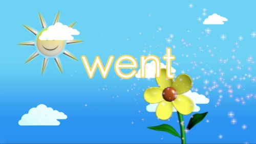 Sight word song...Let's learn how to read and spell the word "went"