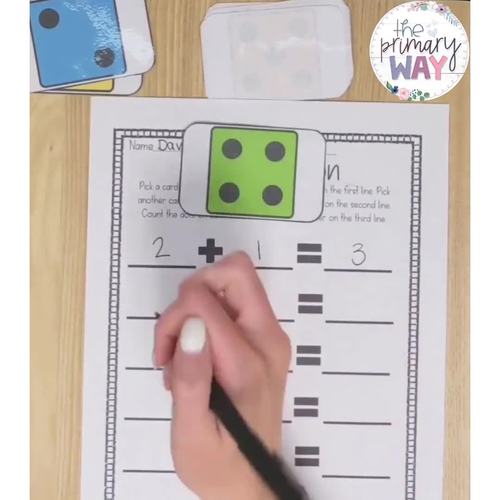 Dice Addition and Subtraction by The Primary Way | TPT