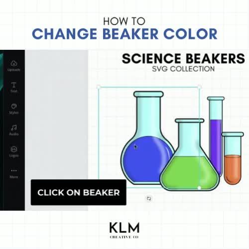 SCIENCE BEAKERS CLIP ART SVG CANVA TEMPLATE DIGITAL DOWNLOAD TPT