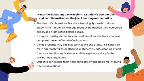 Preview of Algebra with Fractions - Hands on Equations