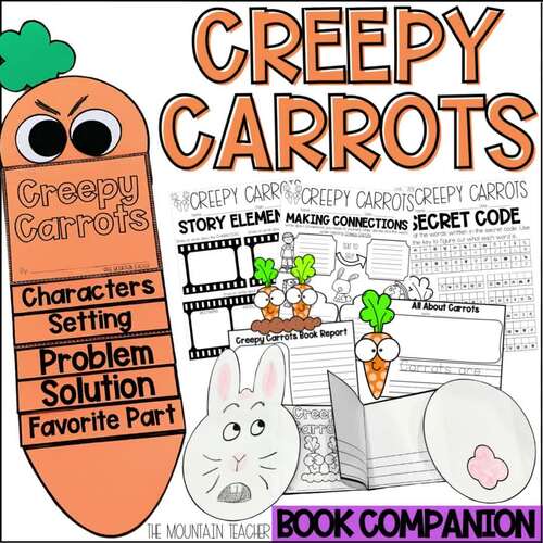 Creepy Carrots Crafts and Book Companion for Fall Reading and Writing ...