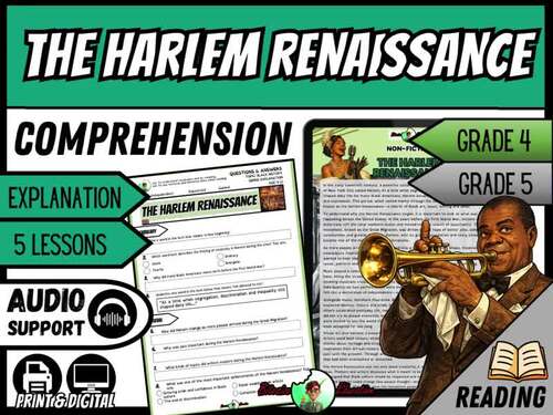 The Harlem Renaissance | Reading Comprehension | Grade 4/5 | TPT