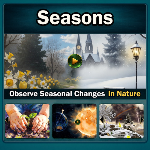 Preview of Seasons: Interactive Lesson on Seasonal Changes in Nature