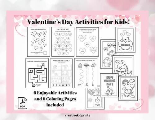 Valentines Day Activities | Valentines Day Printables | Kindergarten ...