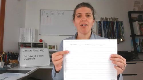 P is for Print Class | Beginning End Sample Worksheets by 5th Floor Designs