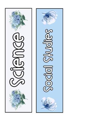 Blue Themed 10 Drawer Rolling Cart Labels with Blue Editable Rolling ...