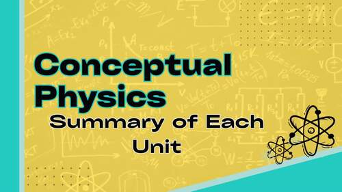 Conceptual Physics PPT | Entire Course Curriculum NGSS | Growing Bundle