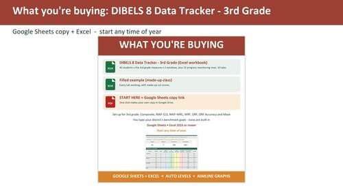 DIBELS Data Tracker 3rd Grade | mCLASS Benchmark Scores, ORF Progress ...