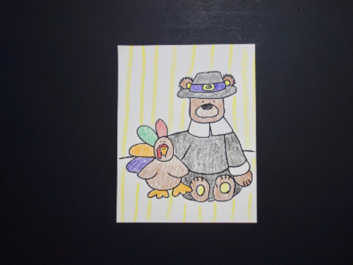 Preview of Let's Draw Turkey Day Buddies!