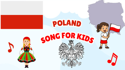 Preview of Poland Song for Kids | Country Study Video, MP3 & Lyrics PDF