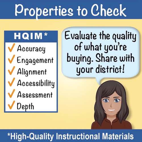 HQIM Resource Evaluation Guide PDF with K8 Math Curriculum Overview