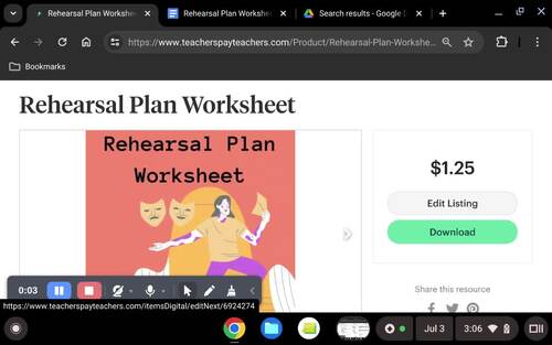 Rehearsal Plan Worksheet by The Drama GOAT | TPT