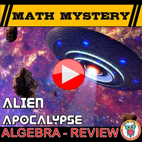 Preview of Fun Algebra Review Math Mystery: Video Hook