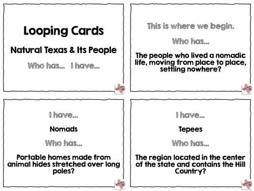 Texas History Looping Cards - Full Year by Lone Star History | TPT
