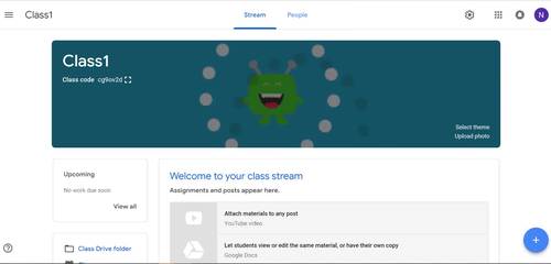 Google Classroom Animated Headers Cute Monster