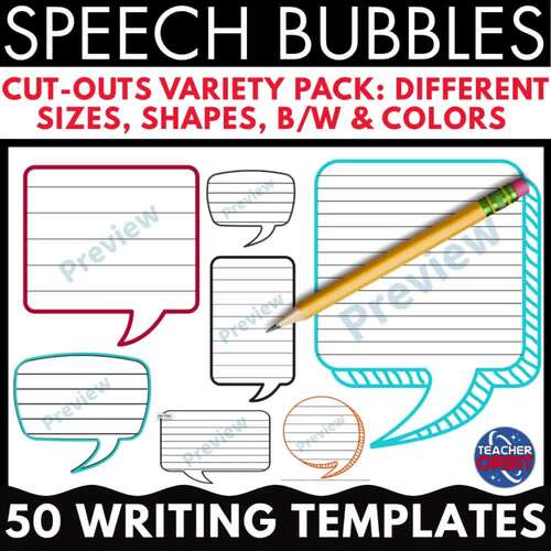 Speech Bubbles Writing Templates Accountable Talk Stems Back to School ...