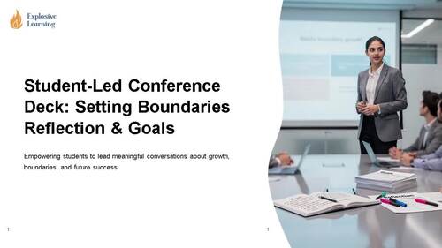 Student Led Conference Deck Setting Boundaries : Lesson Pack : PPT Lesson
