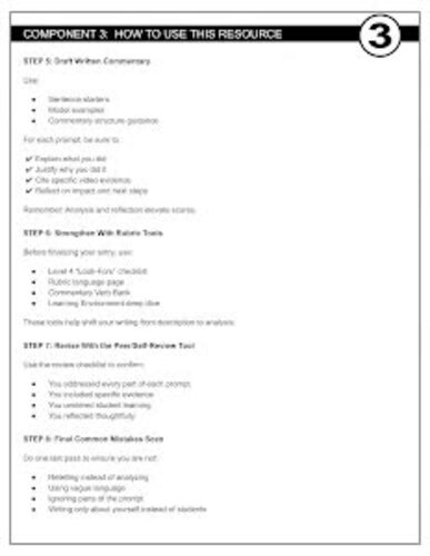 National Board Certification | EMC Literacy | Component 3 Support