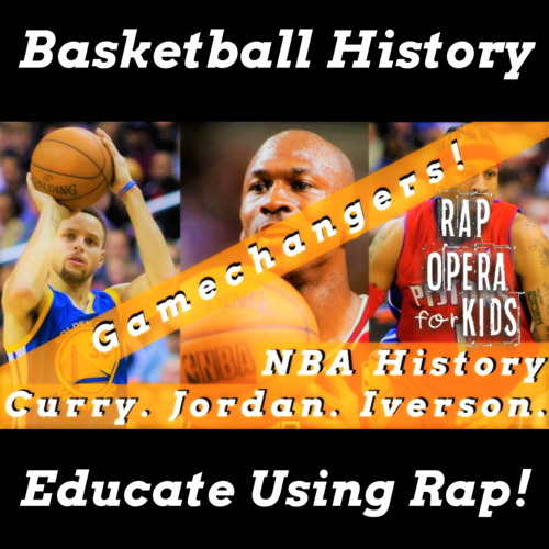 Preview of "NBA Gamechangers!" Rap Song for Basketball Reading Passage Activities