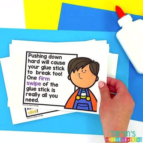 Glue Practice Glue Stick Practice Glue Dot Practice