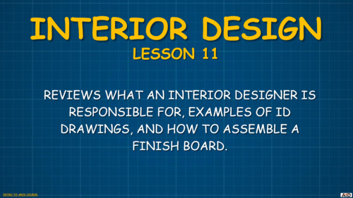 Introduction to Architecture Lesson 11 Interior Design | TPT
