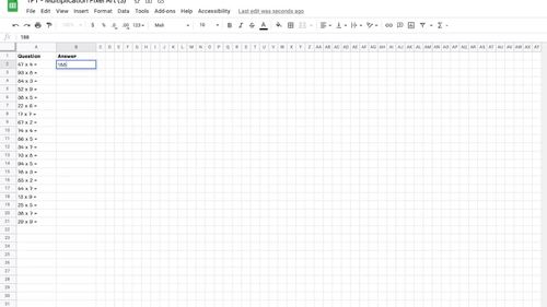 Multiplication Pixel Art - Mystery Picture ⎮Self-Checking Google Sheets ...