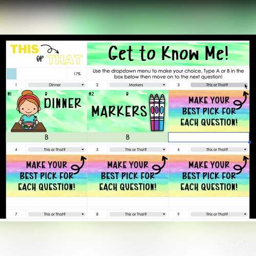 Back to School All About Me Digital Resource | This or That Set #2 for ...