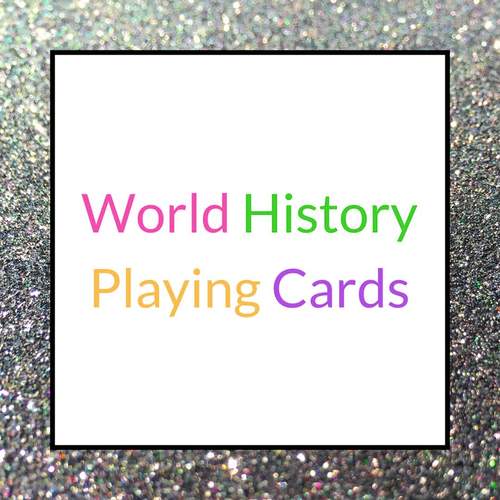 World History Playing Cards European Middle Ages by Integrated Social