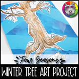 Winter Art Lesson, Winter Tree Season Art Project Activity