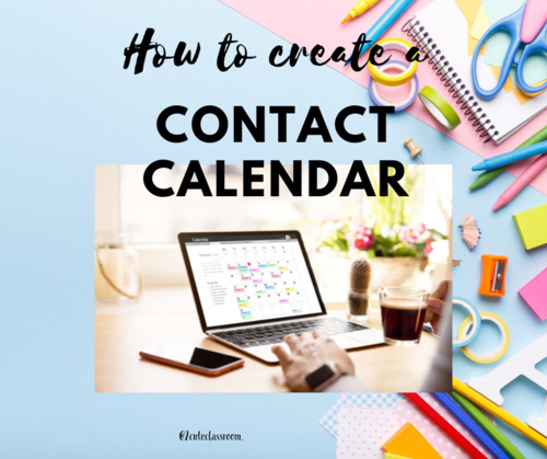 Preview of How to Create a Contact Calendar