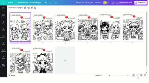 Dibujos para Pintar Bienvenidos a clases PDF Juegos para niños ...