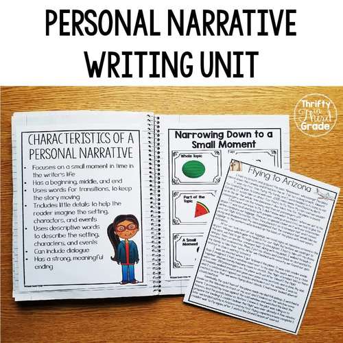 Personal Narrative Writing Unit W 4 3 C W 4 3 D W 4 3 E 4th Grade