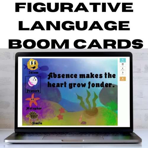 Figurative Language BOOM Cards by Hands on Learning LLC TpT
