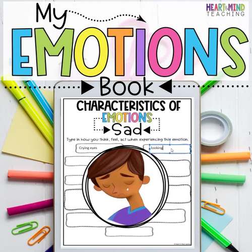 My Emotions Workbook & Feelings Posters, SEL activity | TPT