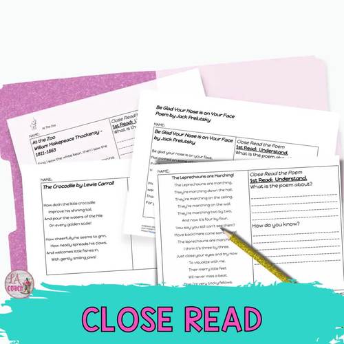 Close Reading Comprehension BUNDLE | Print and Digital by LA Coach