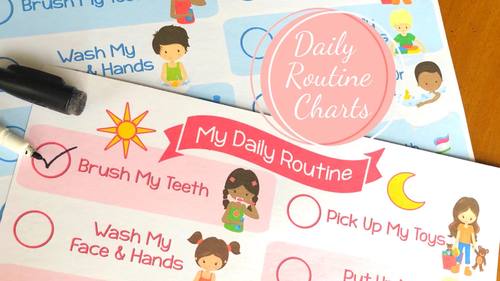 My Routine Chart by Clever Cat Learning | TPT