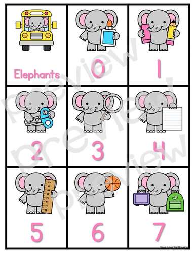 Numbers 0-25 Matching Cards - Flashcards With Writing Practice SCHOOL ...