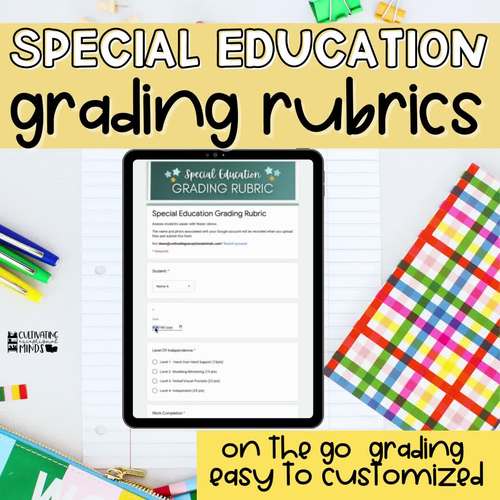 grading rubric special education
